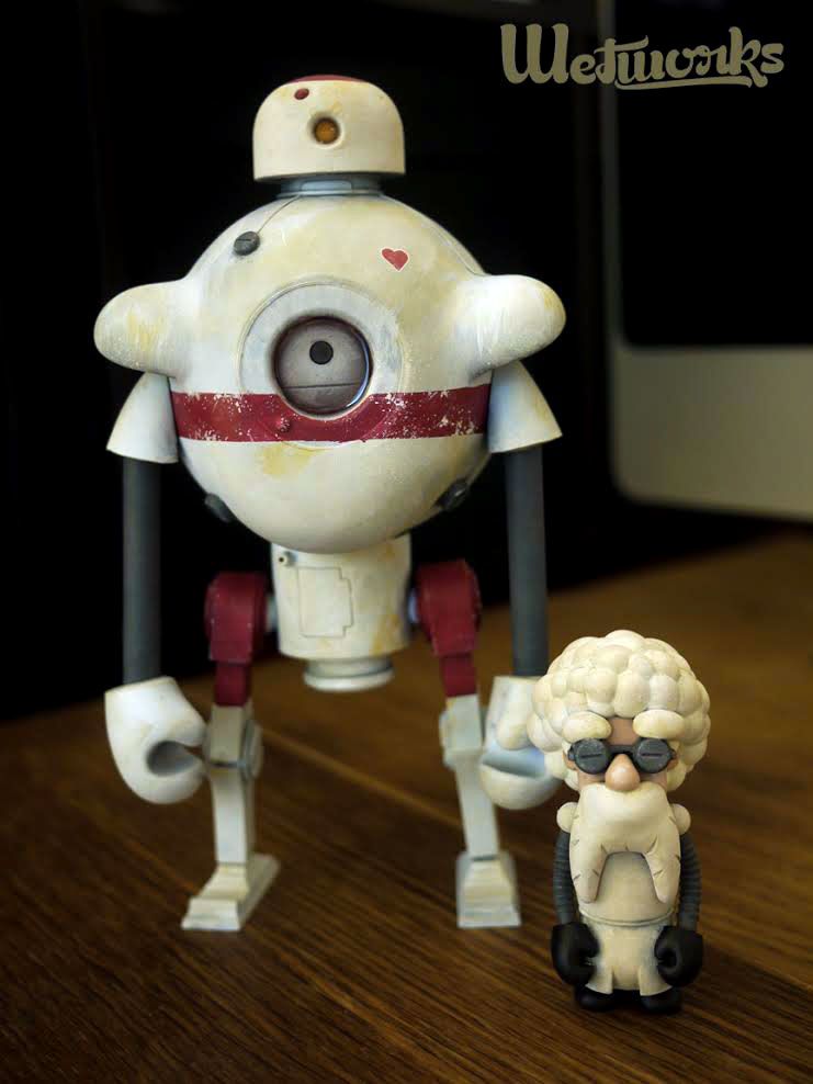 Wetworks custom created "Doctor Roboto" for Art Whino's group art show